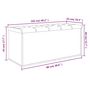 Voir la diapositive 6 : VIDAXL Banc de rangement gris beton 102x42x45 cm bois d'ingenierie