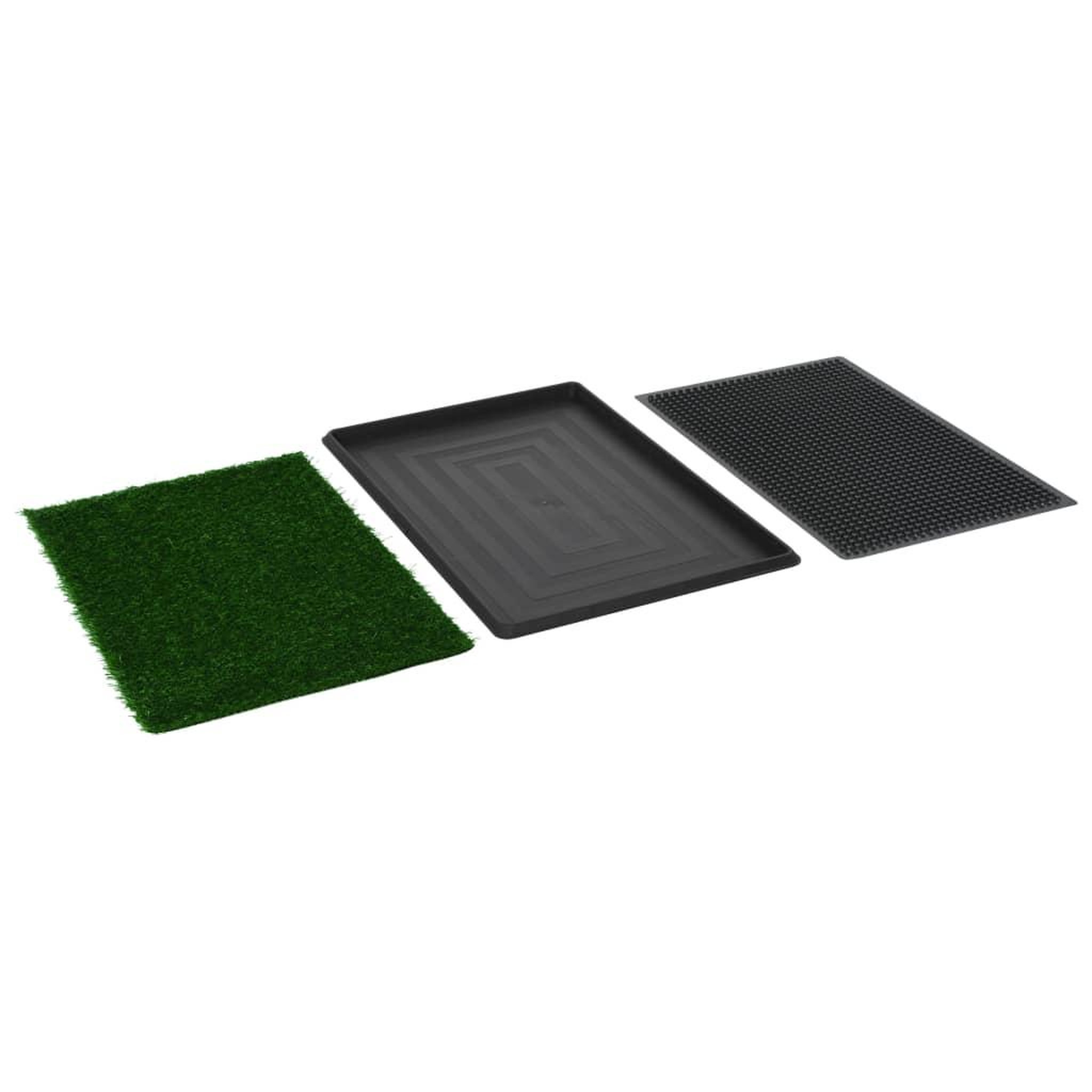 Voir la diapositive 5 : VIDAXL Toilette pour animaux avec plateau et gazon artificiel Vert WC