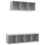 Voir la diapositive 2 : VIDAXL Ensemble de meuble TV 2 pcs Gris beton Bois d'ingenierie