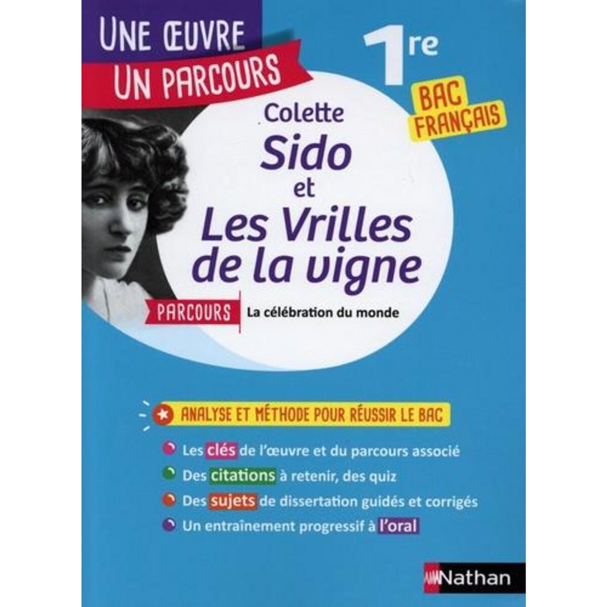 SIDO ; LES VRILLES DE LA VIGNE. PARCOURS  LA CELEBRATION DU MONDE  BAC FRANCAIS 1RE, Colette