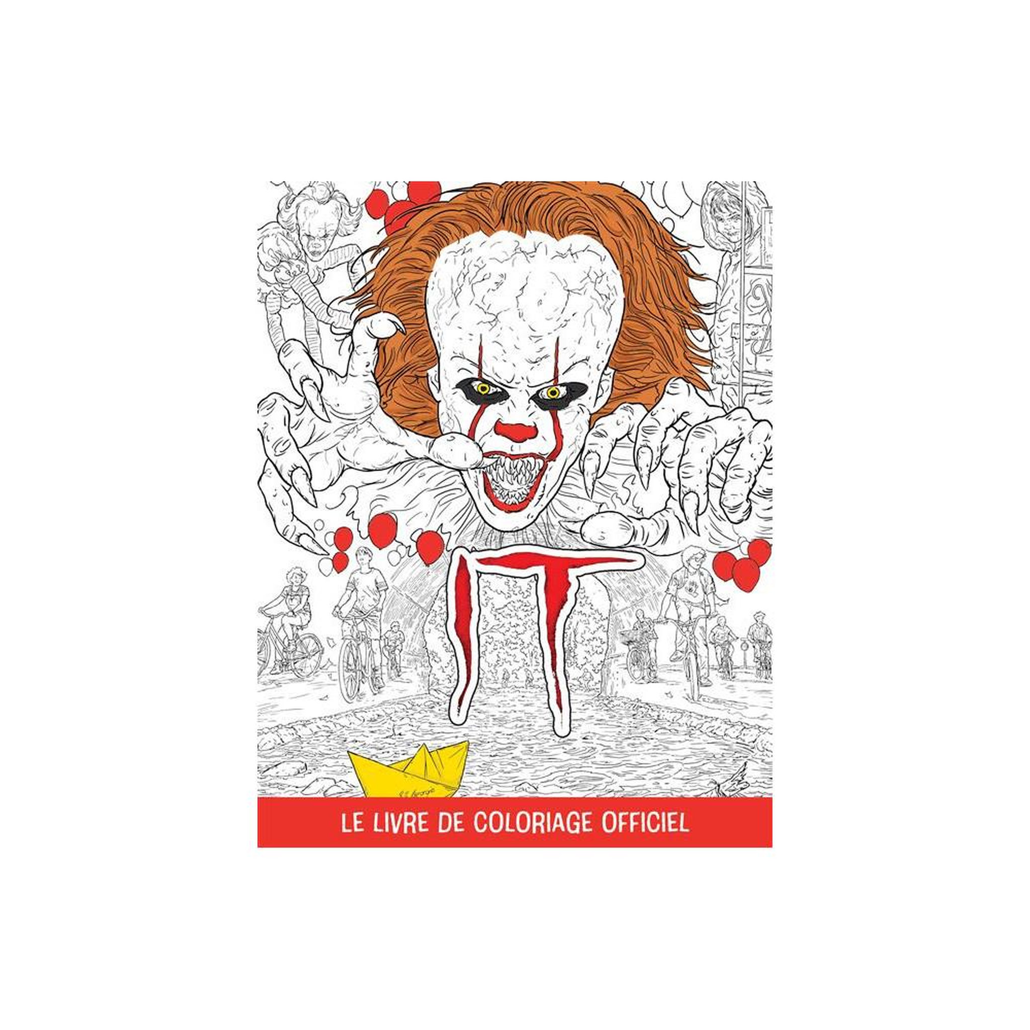 Livre de coloriage IT officiel Pennywise et le Club des Ratés, pop culture, livre souple