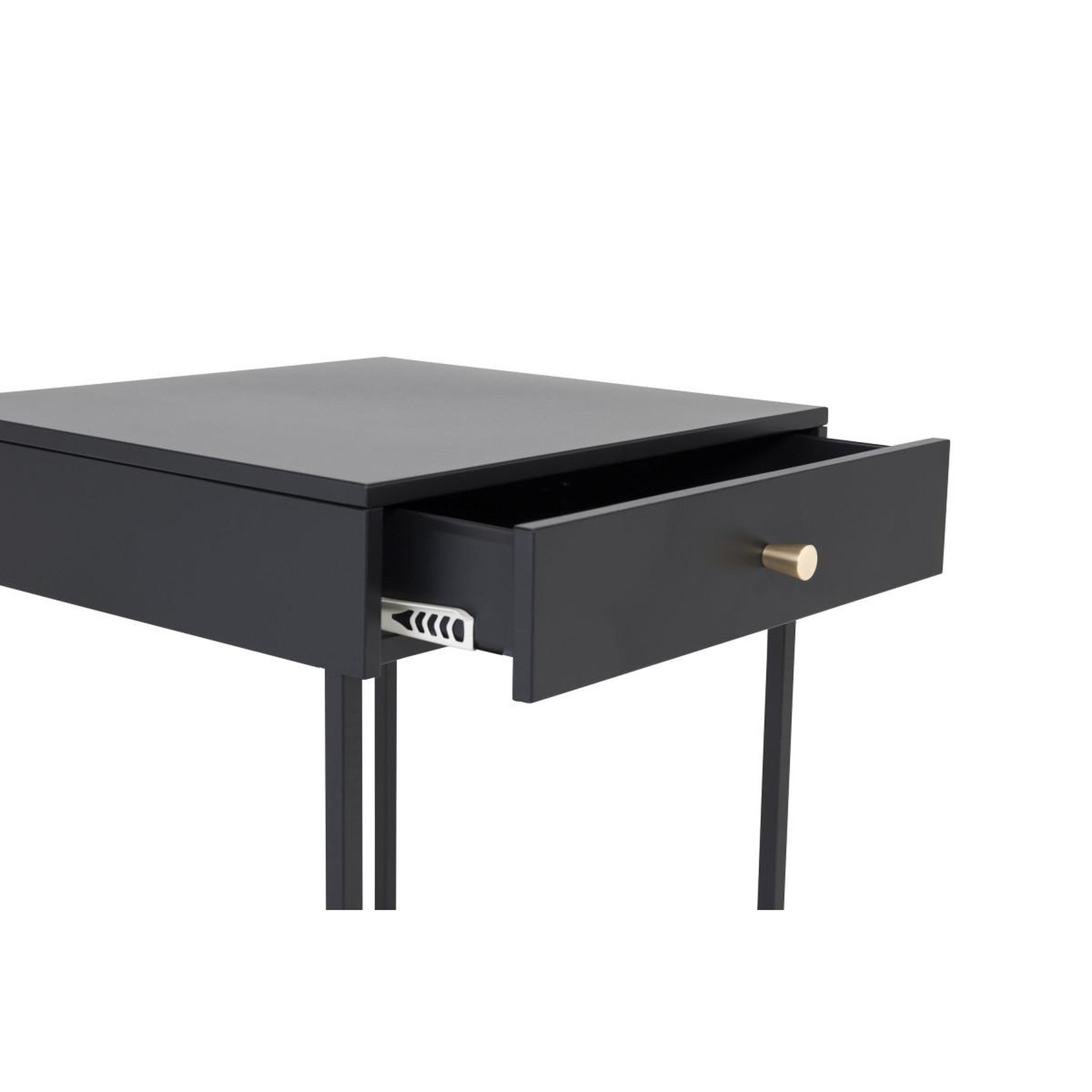 Voir la diapositive 3 : Paris Prix Table de chevet avec tiroir  bakal  50cm noir