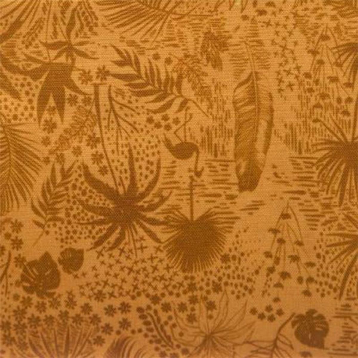 ATMOSPHERA Nappe Antitache à Motifs  Tropikal  140x240cm Ocre