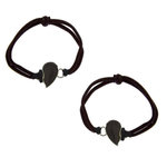 Paris Prix Lot de 2 Bracelets Fantaisie  Humeur  20cm Multicolore