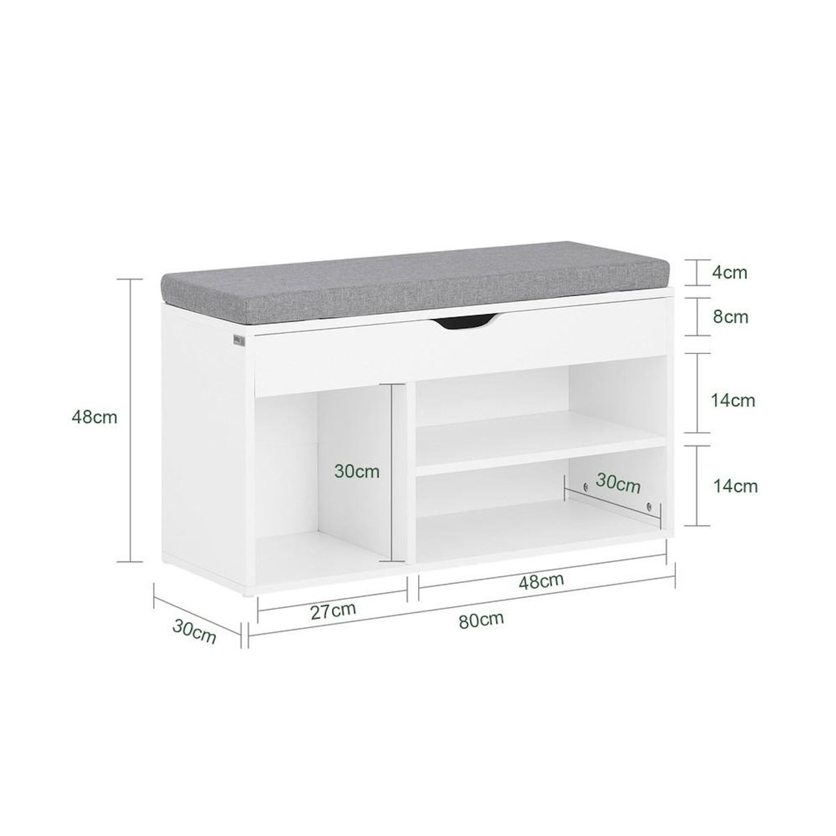 SOBUY SoBuy - Banc de rangement à chaussures avec une porte - Moderne - FSR45