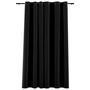 Voir la diapositive 2 : VIDAXL Rideau occultant Aspect de lin a œillets Anthracite 290x245 cm