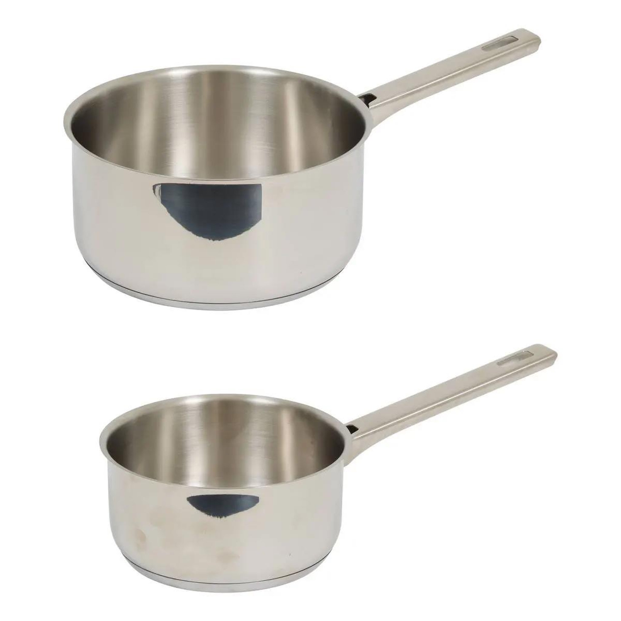 FIVE Lot de 2 casseroles en inox  brillance  20cm argent