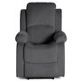 Voir la diapositive 1 : BEST MOBILIER Armand - fauteuil relax électrique en velours côtelé