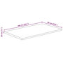 Voir la diapositive 6 : VIDAXL Dessus de table bord vivant 100x60x3,8 cm bois de manguier brut