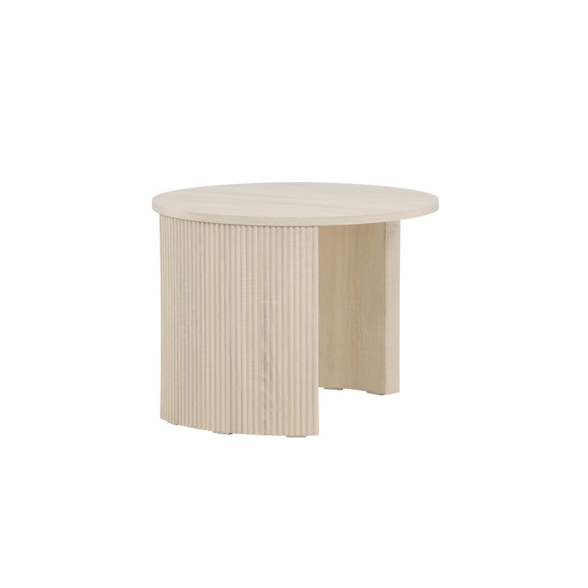 Voir la diapositive 5 : Paris Prix Table basse nervurée  bristol  60cm naturel