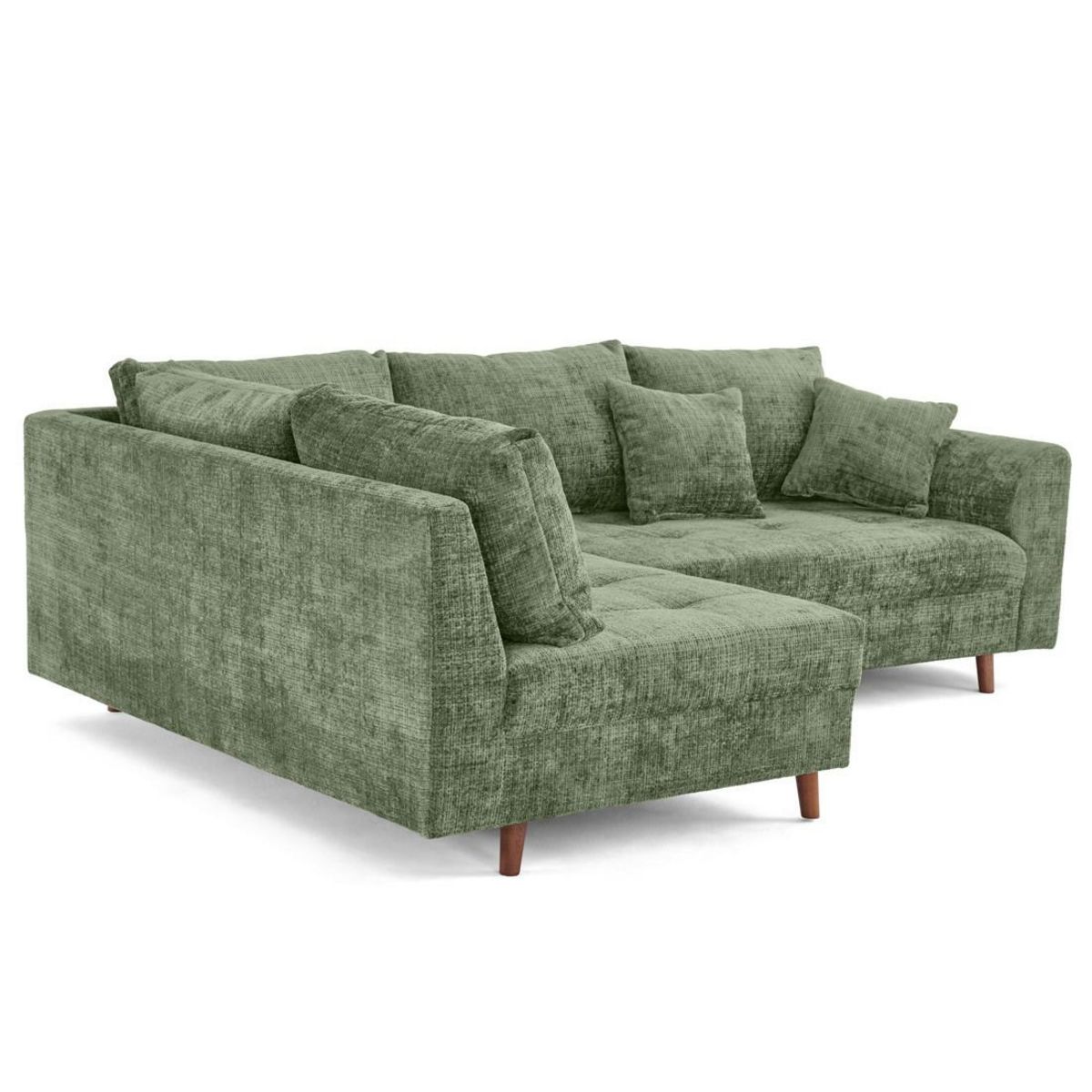 LISA DESIGN Rune - canapé d'angle gauche 4 places en velours texturé