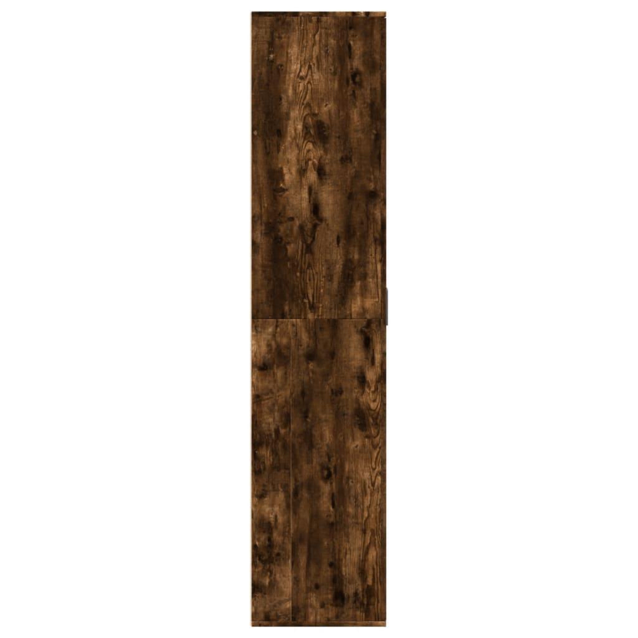 Voir la diapositive 4 : VIDAXL Armoire a chaussures chene fume 80x39x178 cm bois d'ingenierie