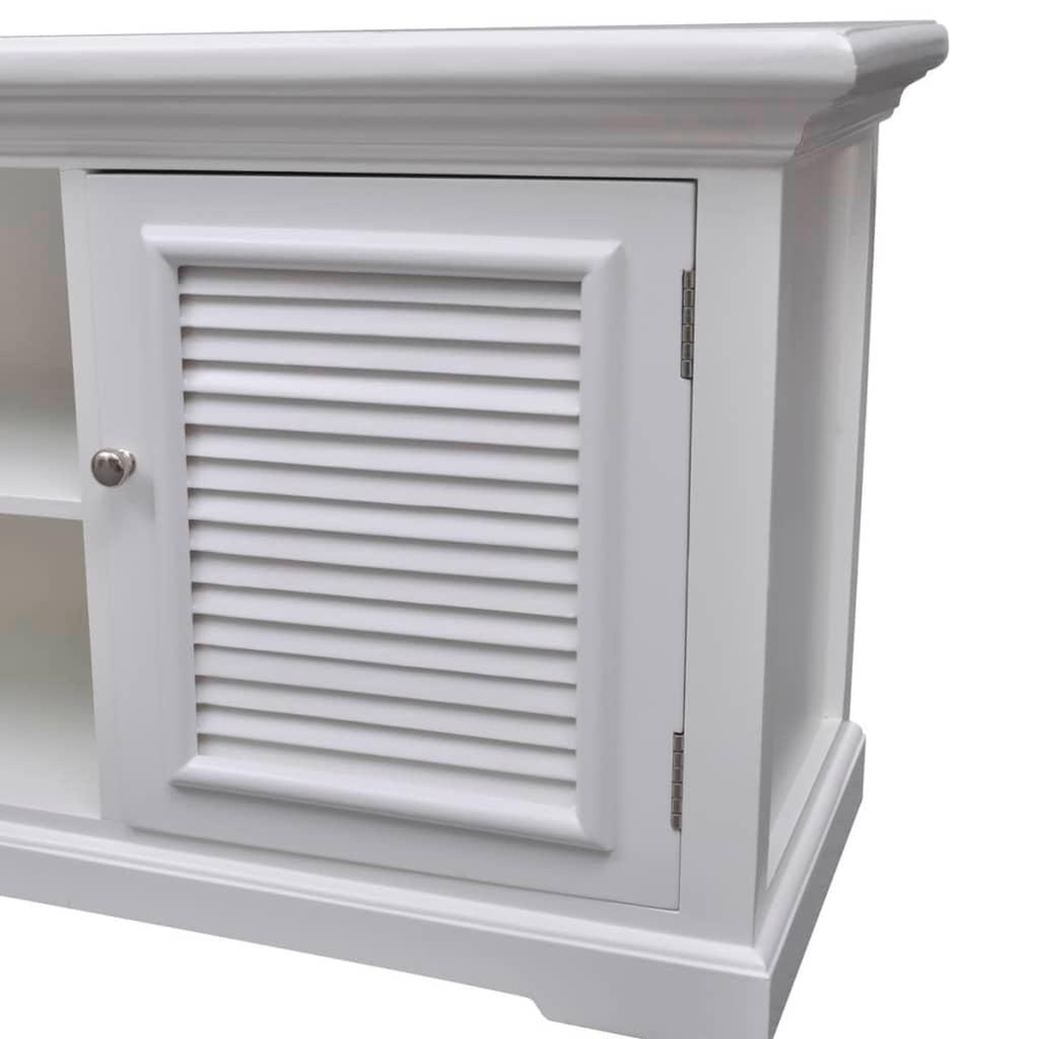 Voir la diapositive 5 : VIDAXL Meuble tv blanc bois