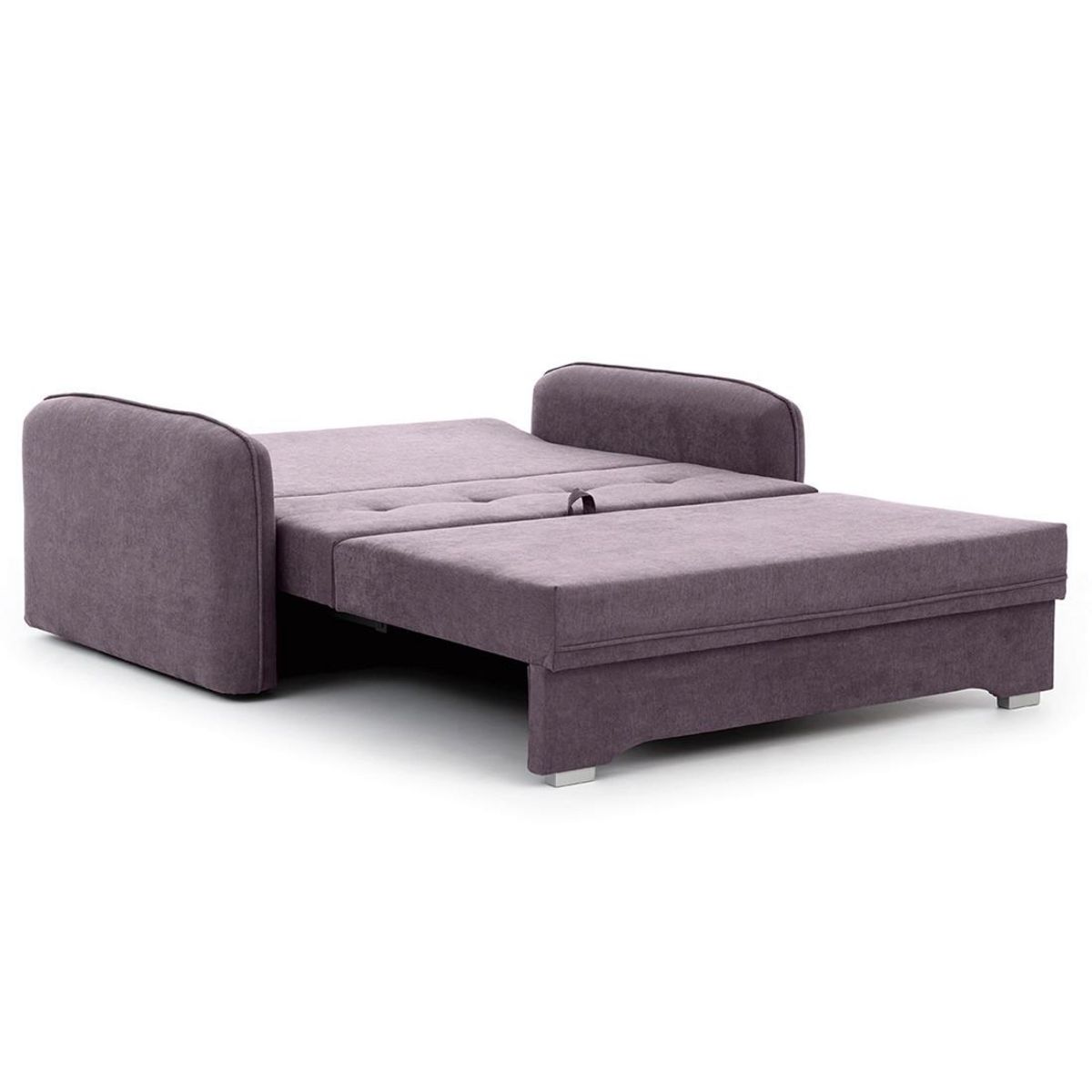 BEST MOBILIER Michelle - canapé droit 3 places convertible avec coffre en velours