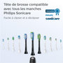 Voir la diapositive 5 : Philips Brossette dentaire Sonicare HX9044/33