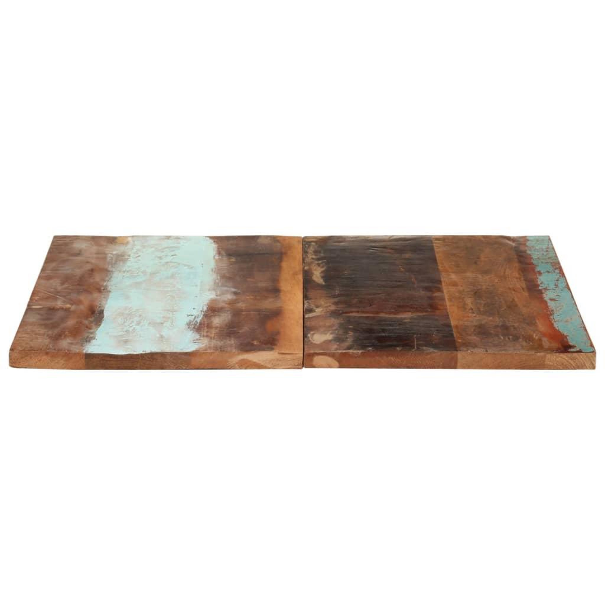 Voir la diapositive 3 : VIDAXL Dessus de table carre 80x80 cm 25-27 mm Bois de recuperation
