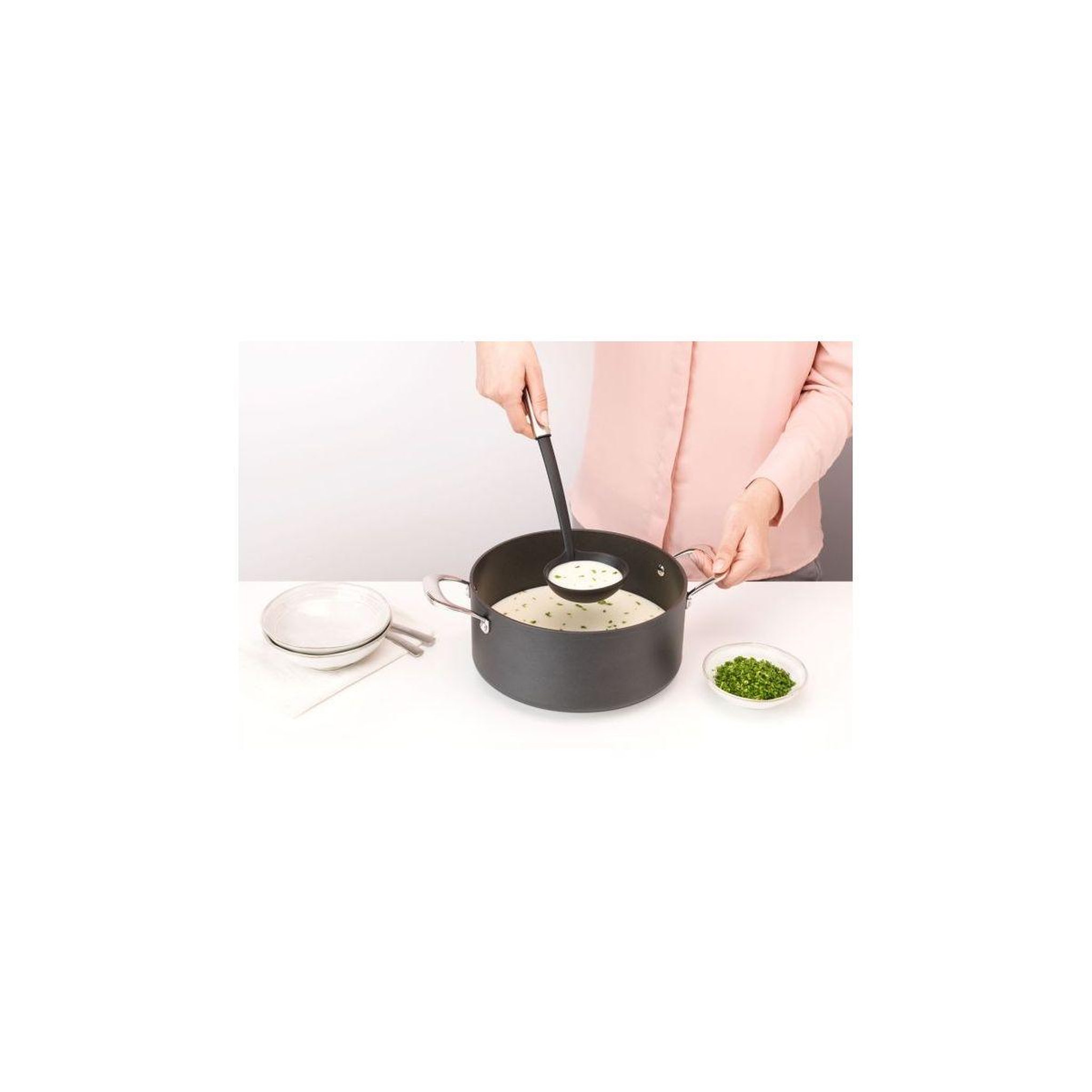 Voir la diapositive 2 : BRABANTIA Louche a soupe antiadhesive