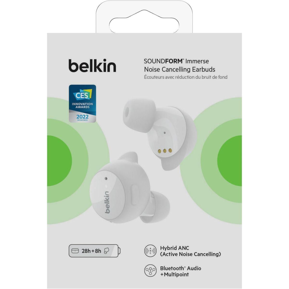 Belkin Ecouteurs SoundForm Immerse Blanc
