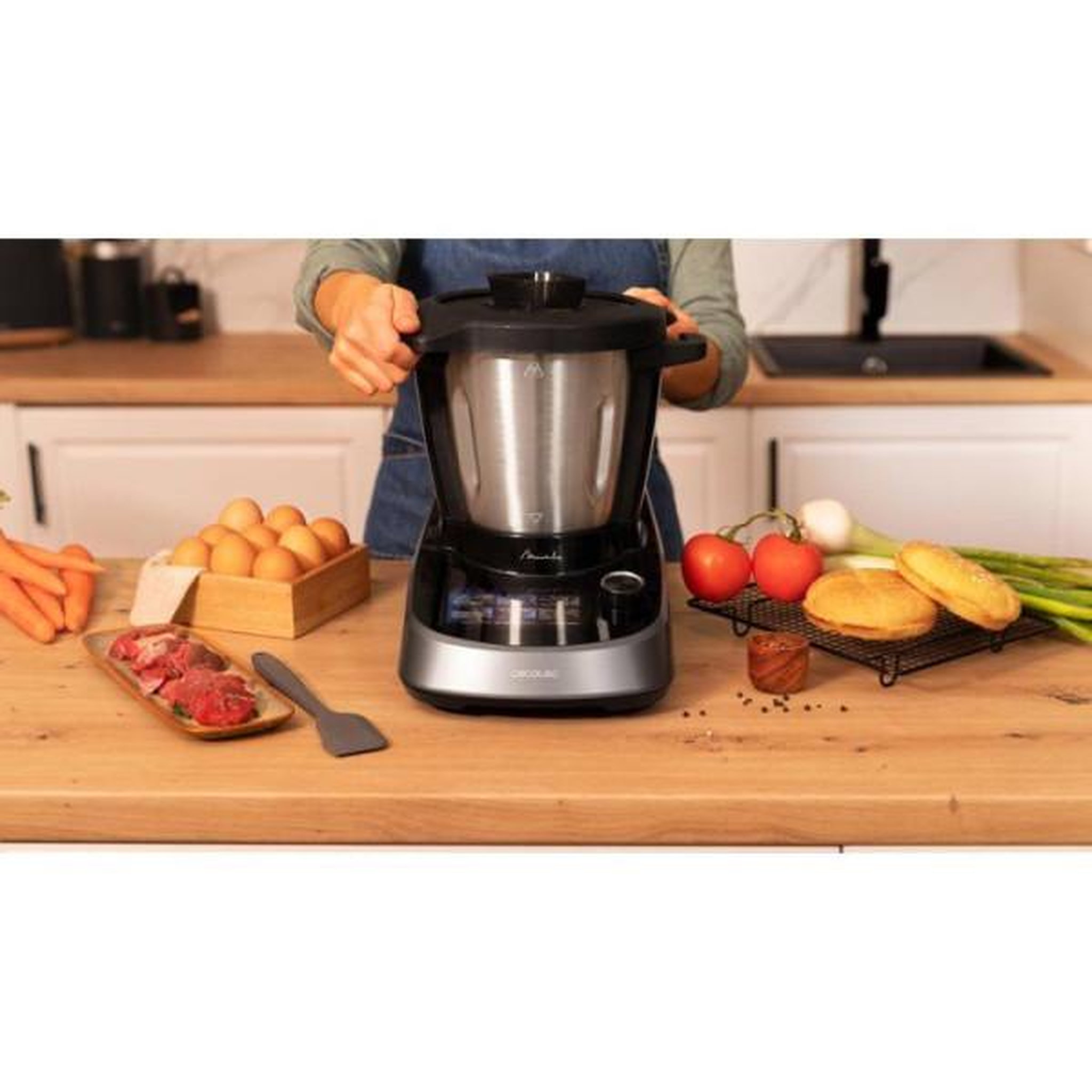 Voir la diapositive 6 : CECOTEC Robot multifonction Cecotec Mambo Touch Noir