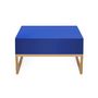 Voir la diapositive 5 : Paris Prix Table Basse Design en Bois  Cubis  60cm Bleu