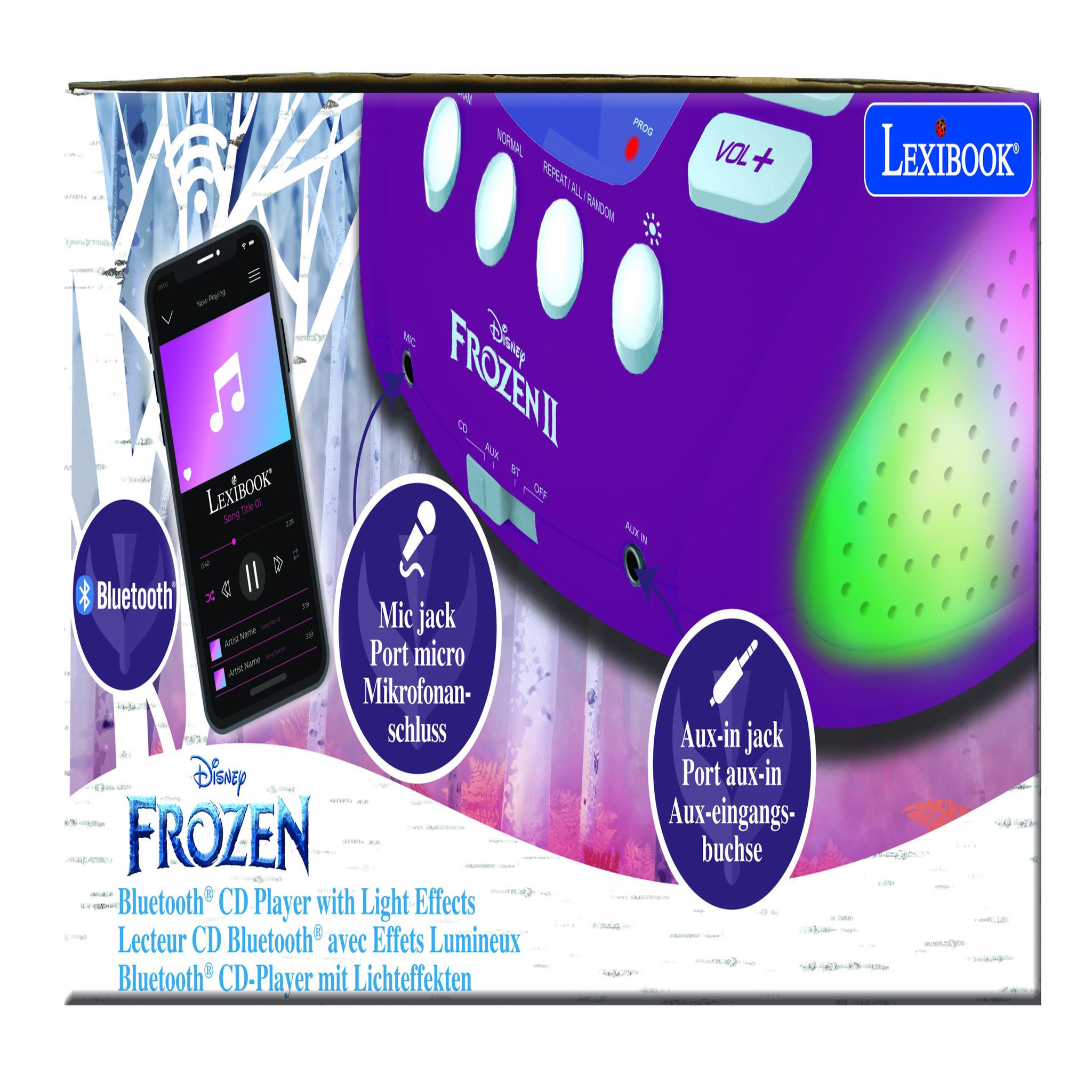 Voir la diapositive 6 : Lexibook Lecteur CD Bluetooth La Reine des Neiges