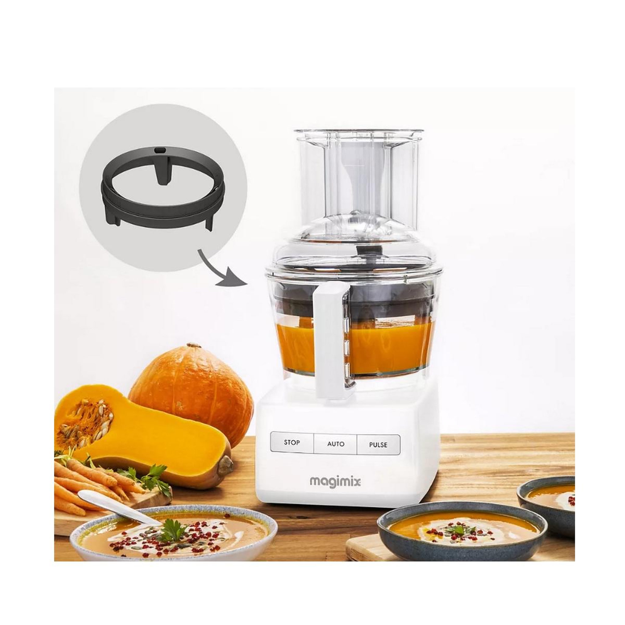 Voir la diapositive 4 : MAGIMIX Robot multifonctions 2.4l 650w - 18370F