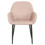 Voir la diapositive 6 : The Home Deco Factory 2 Fauteuils de table design velours Giulia