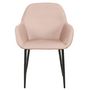Voir la diapositive 6 : The Home Deco Factory 2 Fauteuils de table design velours Giulia