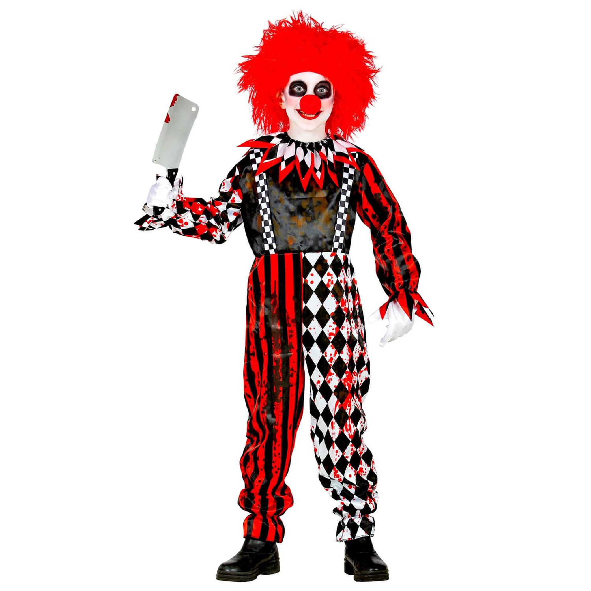 WIDMANN Déguisement clown de l'horreur - Garçon - 8/10 ans (128 à 140 cm)