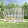 Voir la diapositive 1 : VIDAXL Serre Transparent 160x400x190 cm PVC et acier enduit de poudre