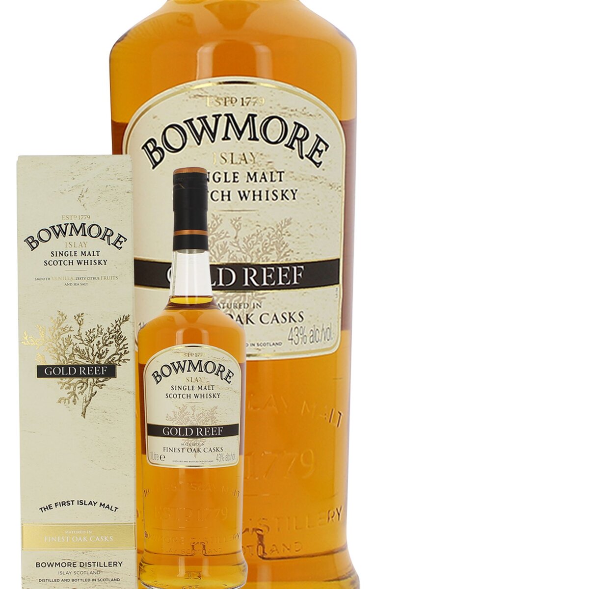 Bowmore Whisky Gold Reef 43% 1L