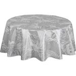 HABITABLE Nappe ronde en toile cirée nacrée VITALI - Diam. 150 cm - Blanc