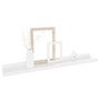 Voir la diapositive 3 : VIDAXL Etageres murales 2 pcs Blanc brillant 60x9x3 cm