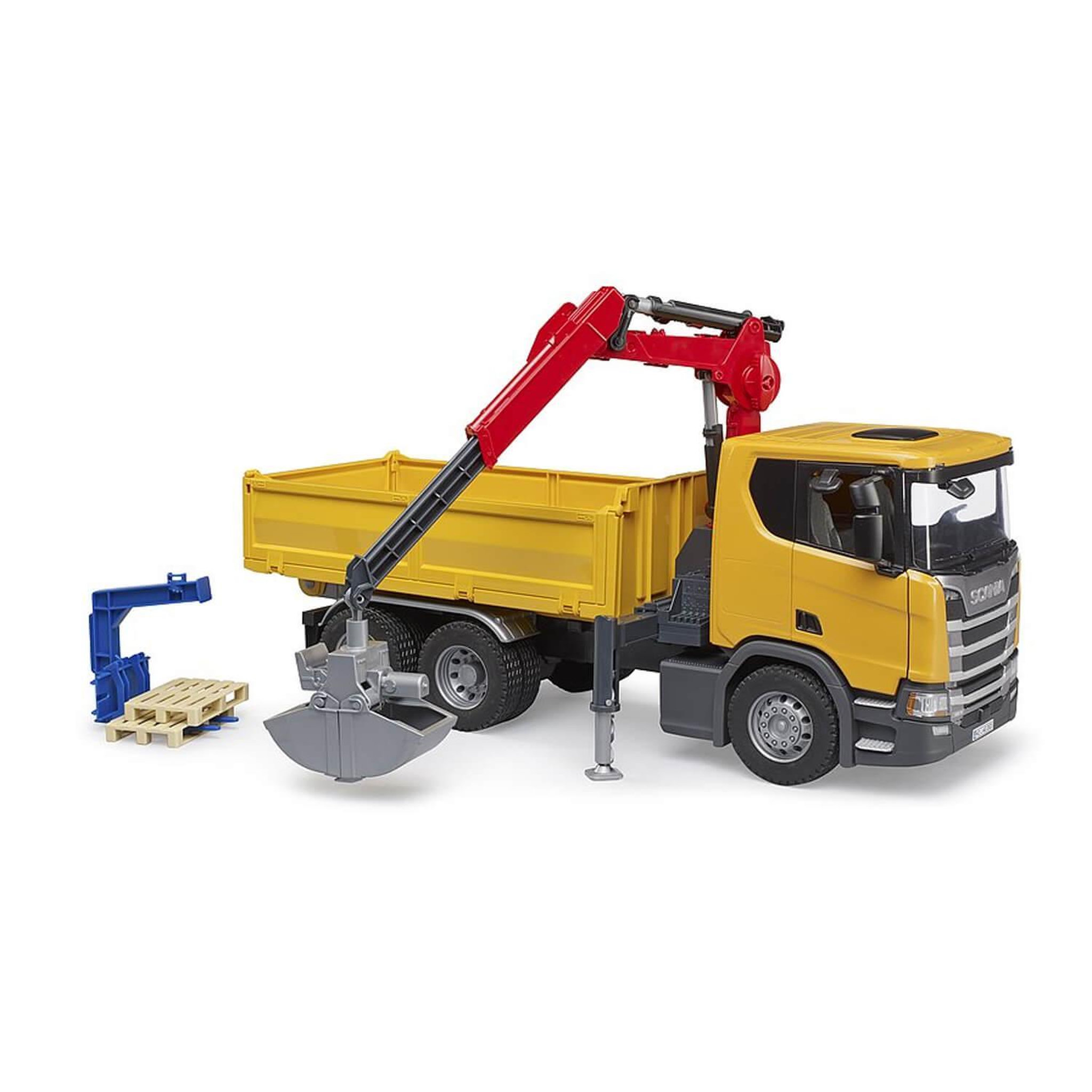 Voir la diapositive 2 : Bruder Camion de chantier Bruder Scania Super 560R