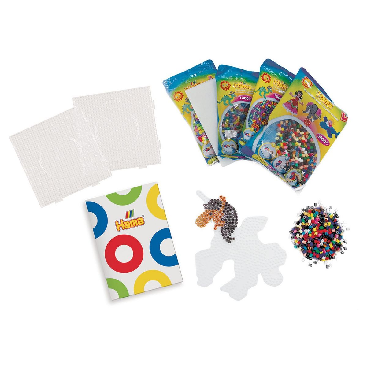 JBM Valisette de 6000 perles à repasser + 32 modèles