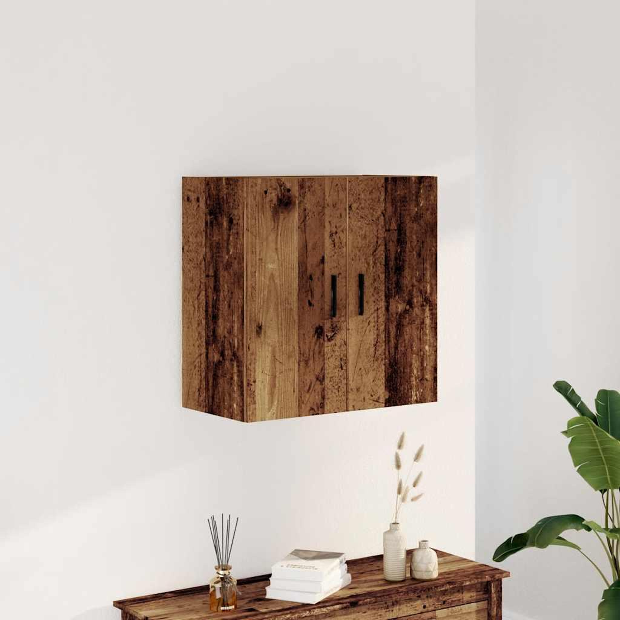 Voir la diapositive 3 : VIDAXL Armoire murale vieux bois 60x31x60 cm bois d'ingenierie