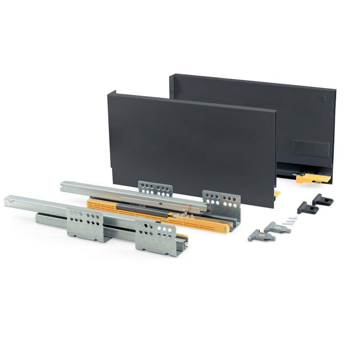 EMUCA SRL Kit de tiroir Concept hauteur 185 mm et profondeur 450 mm finition gris anthracite