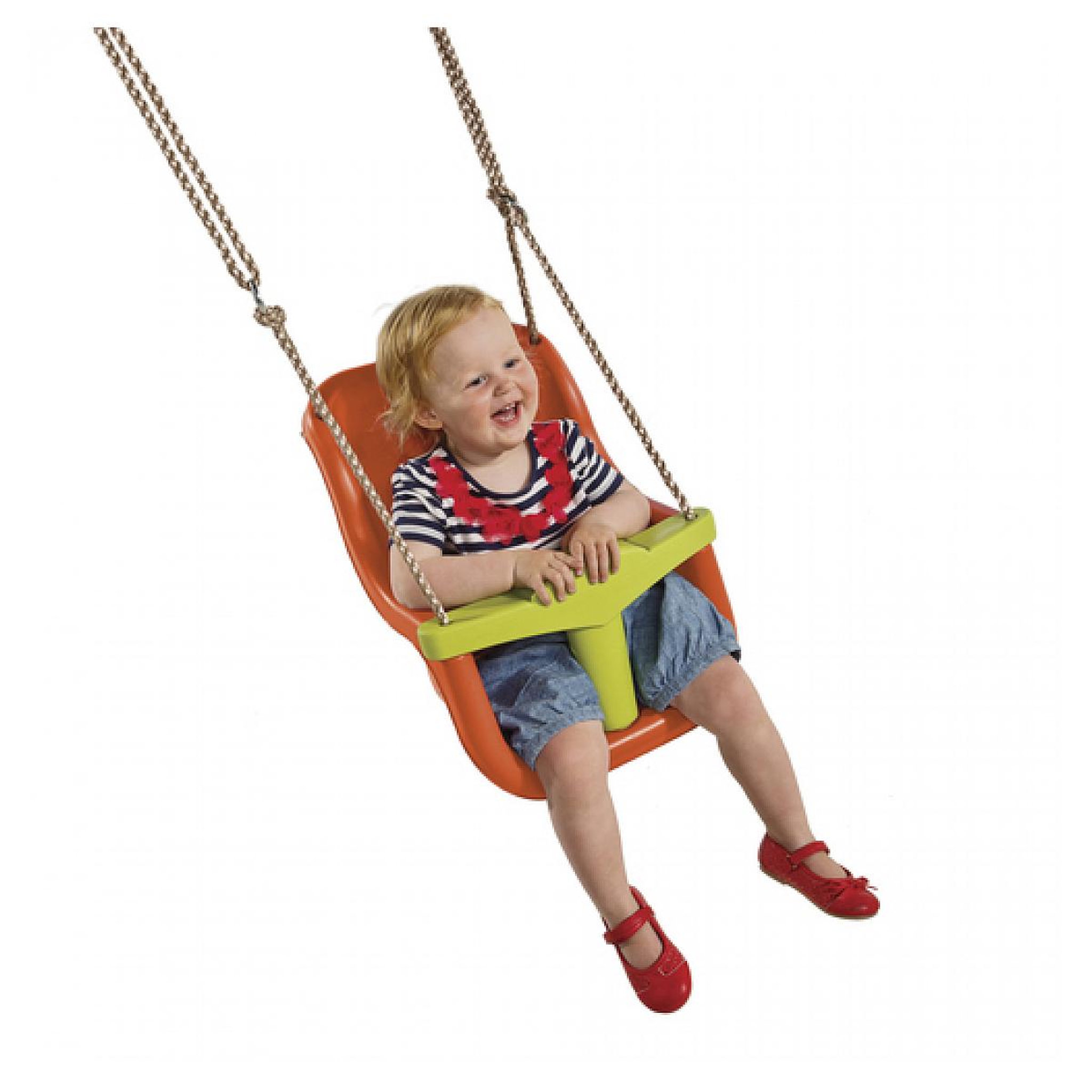 Voir la diapositive 2 : Axi House AXI Siege de balancoire bebe orange et vert citron