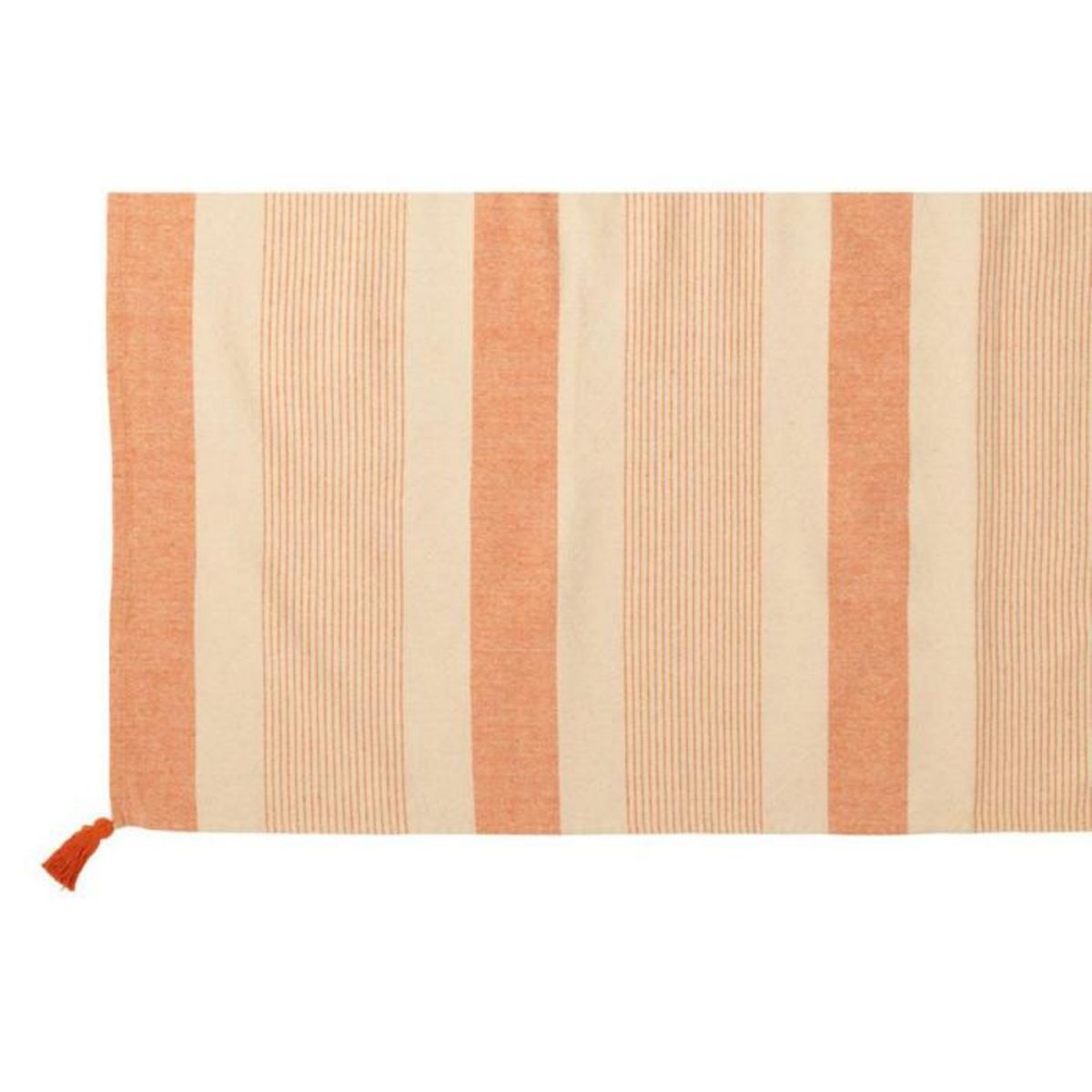 Paris Prix Plaid en Coton  Mik  130x180cm Beige & Orange