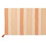 Voir la diapositive 2 : Paris Prix Plaid en Coton  Mik  130x180cm Beige & Orange