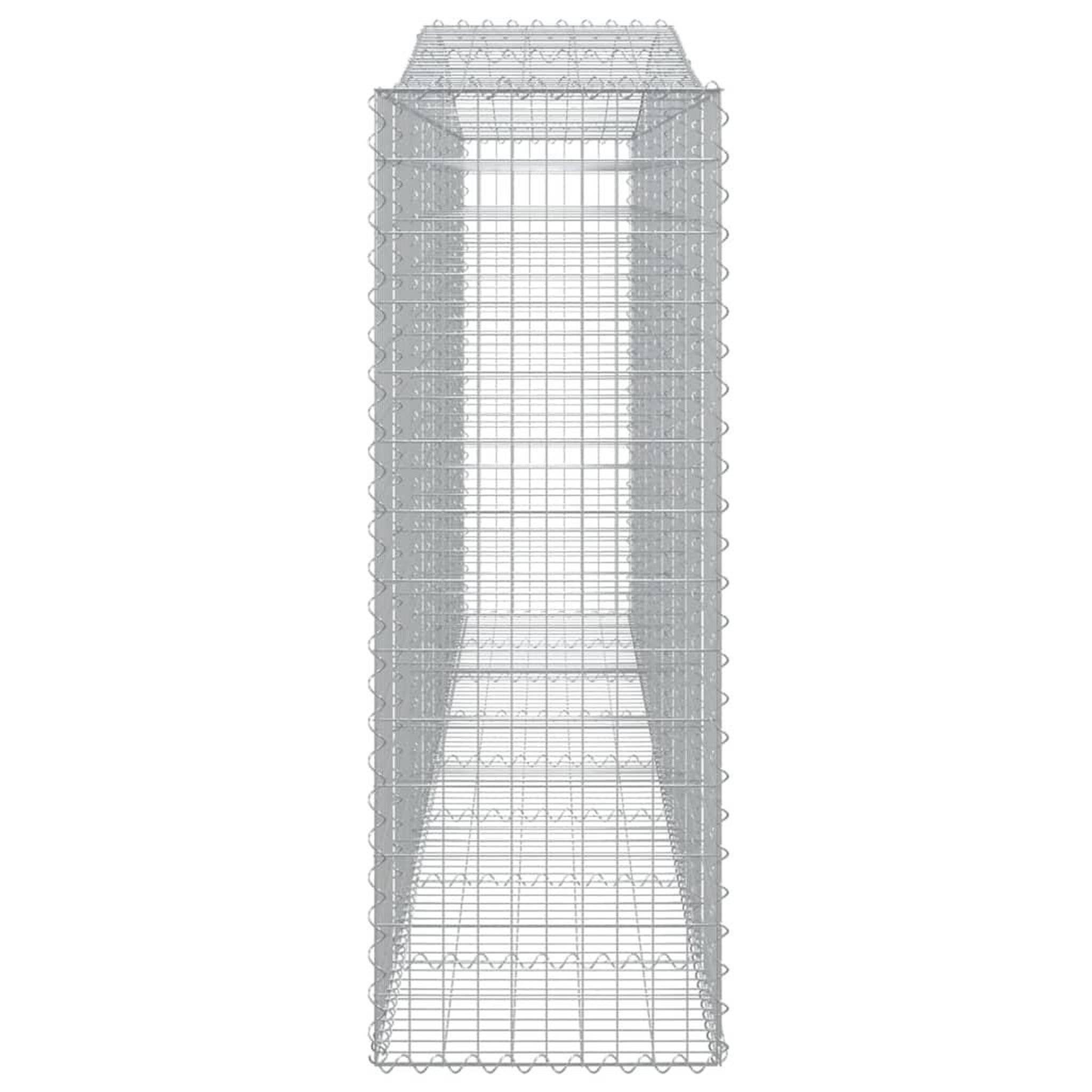 Voir la diapositive 4 : VIDAXL Panier de gabions arque 400x50x140/160 cm Fer galvanise