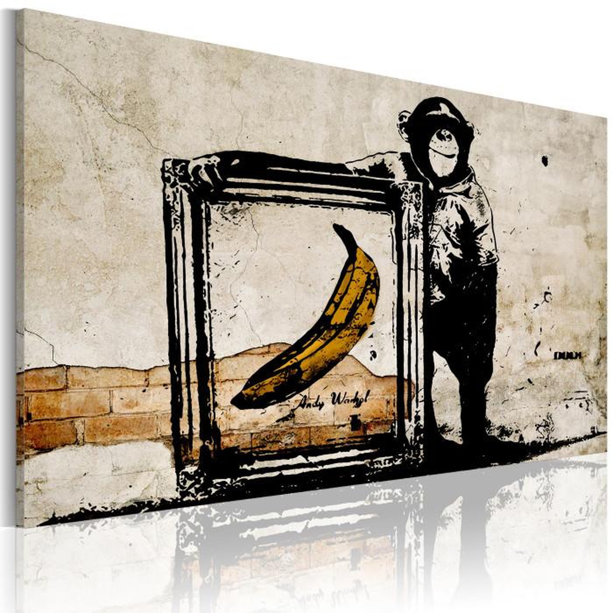 Paris Prix Tableau Imprimé  Inspired - Banksy -Sepia. Coloris disponibles : Multicolore