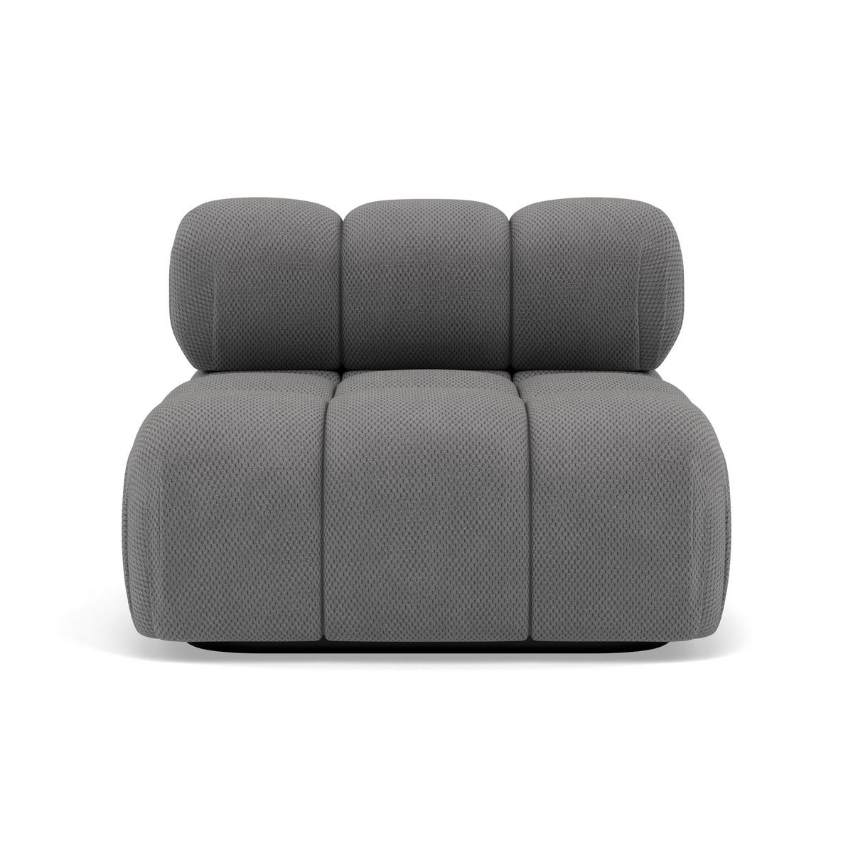 LISA DESIGN Ruby - module d'assise sans accoudoirs en velours texturé