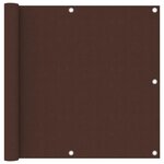 VIDAXL Ecran de balcon Marron 90x400 cm Tissu Oxford