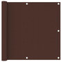 Voir la diapositive 1 : VIDAXL Ecran de balcon Marron 90x400 cm Tissu Oxford