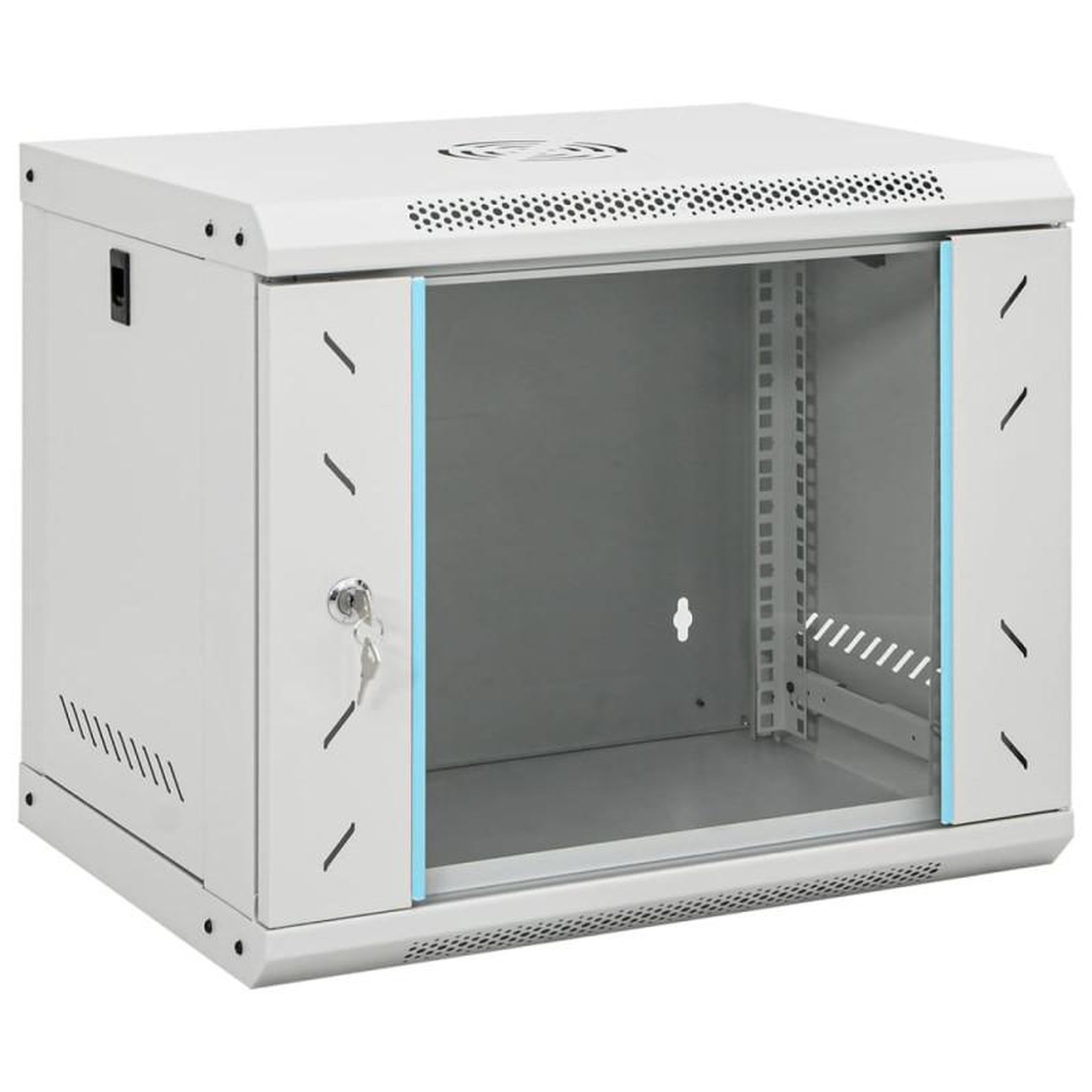 VIDAXL Coffret de réseau mural 9U 19 IP20 53x40x45 cm