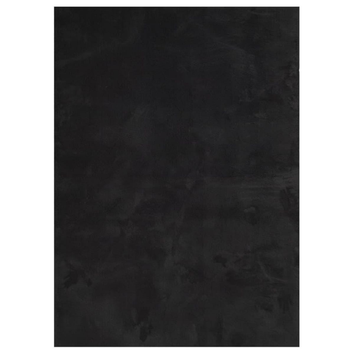 VIDAXL Tapis HUARTE a poils courts doux et lavable noir 160x230 cm