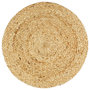 Voir la diapositive 2 : VIDAXL Napperons 4 pcs Naturel Plain 38 cm Rond Jute
