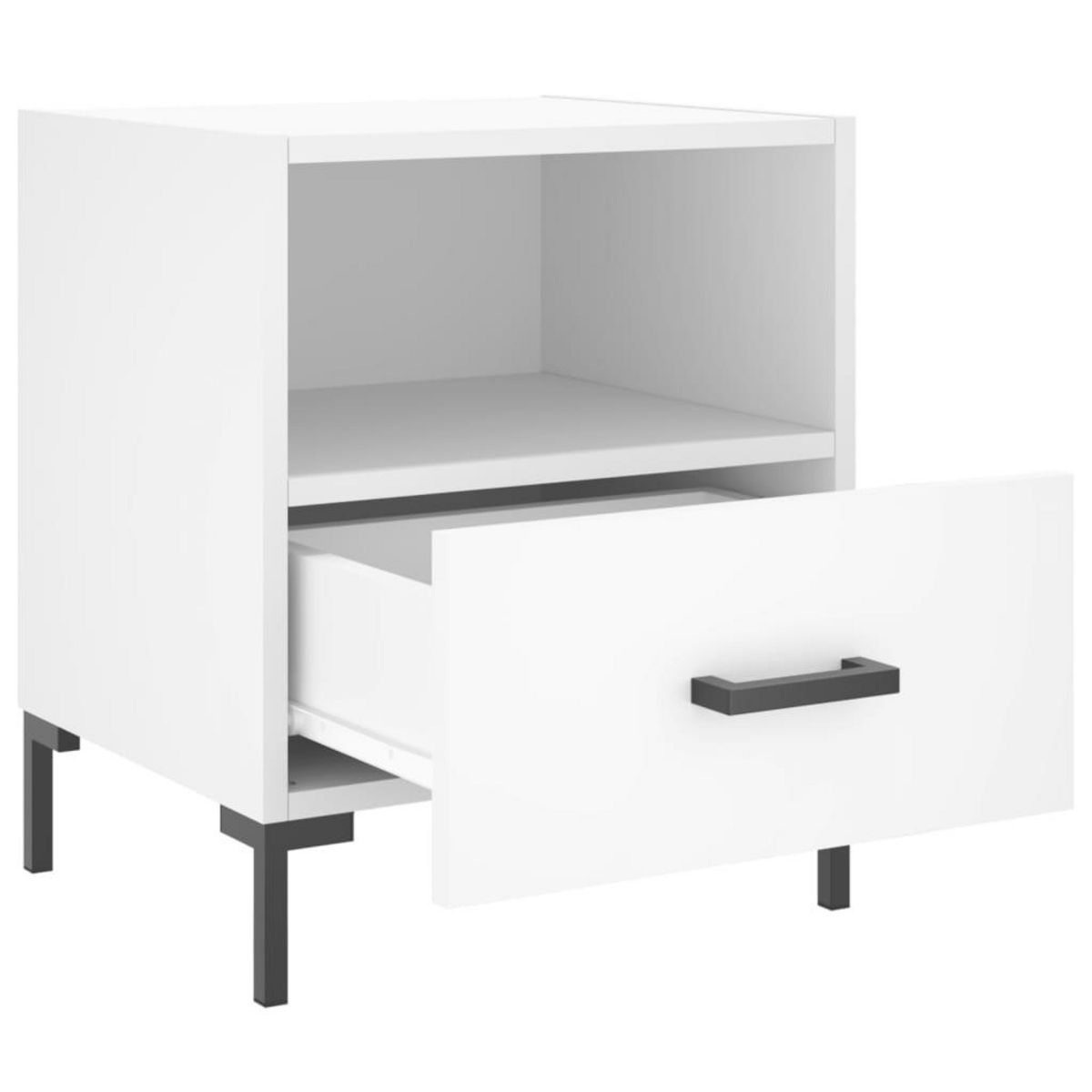 VIDAXL Tables de chevet 2 pcs blanc 40x35x47,5 cm bois d'ingenierie