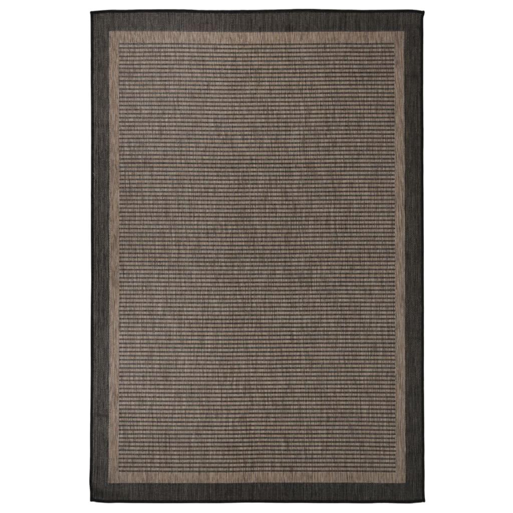 Voir la diapositive 1 : VIDAXL Tapis a tissage plat d'exterieur 160x230 cm Marron fonce